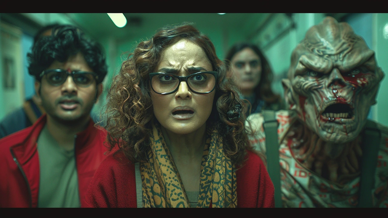 हॉरर कॉमेडी फ़िल्म मुझ्या: शर्वरी वाघ, अभय वर्मा और मोना सिंह का दिलचस्प प्रदर्शन