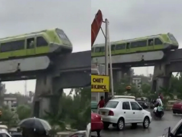 मुंबई मोनोरेल ठप: भारी बारिश में घंटों फंसे 800 यात्री, तीन घंटे चला रेस्क्यू